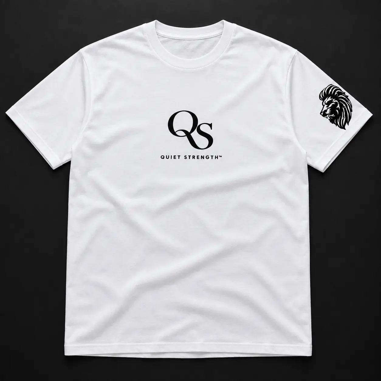 Front of Duality White Signature Tee