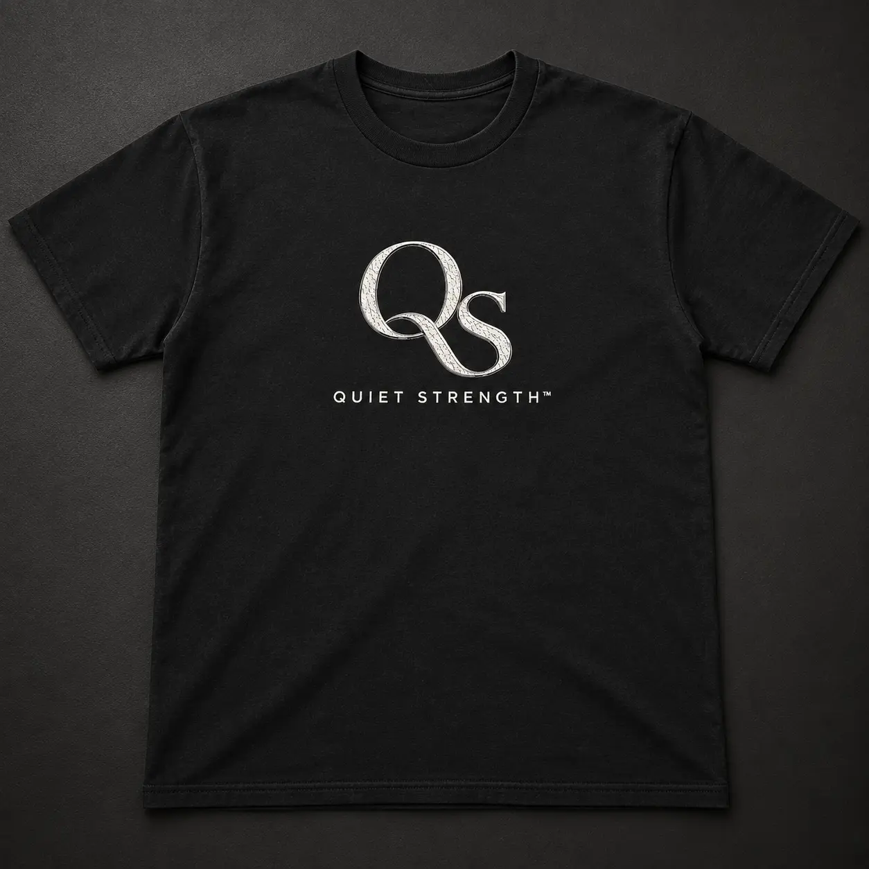 Front of February 2025 Black Identity Tee